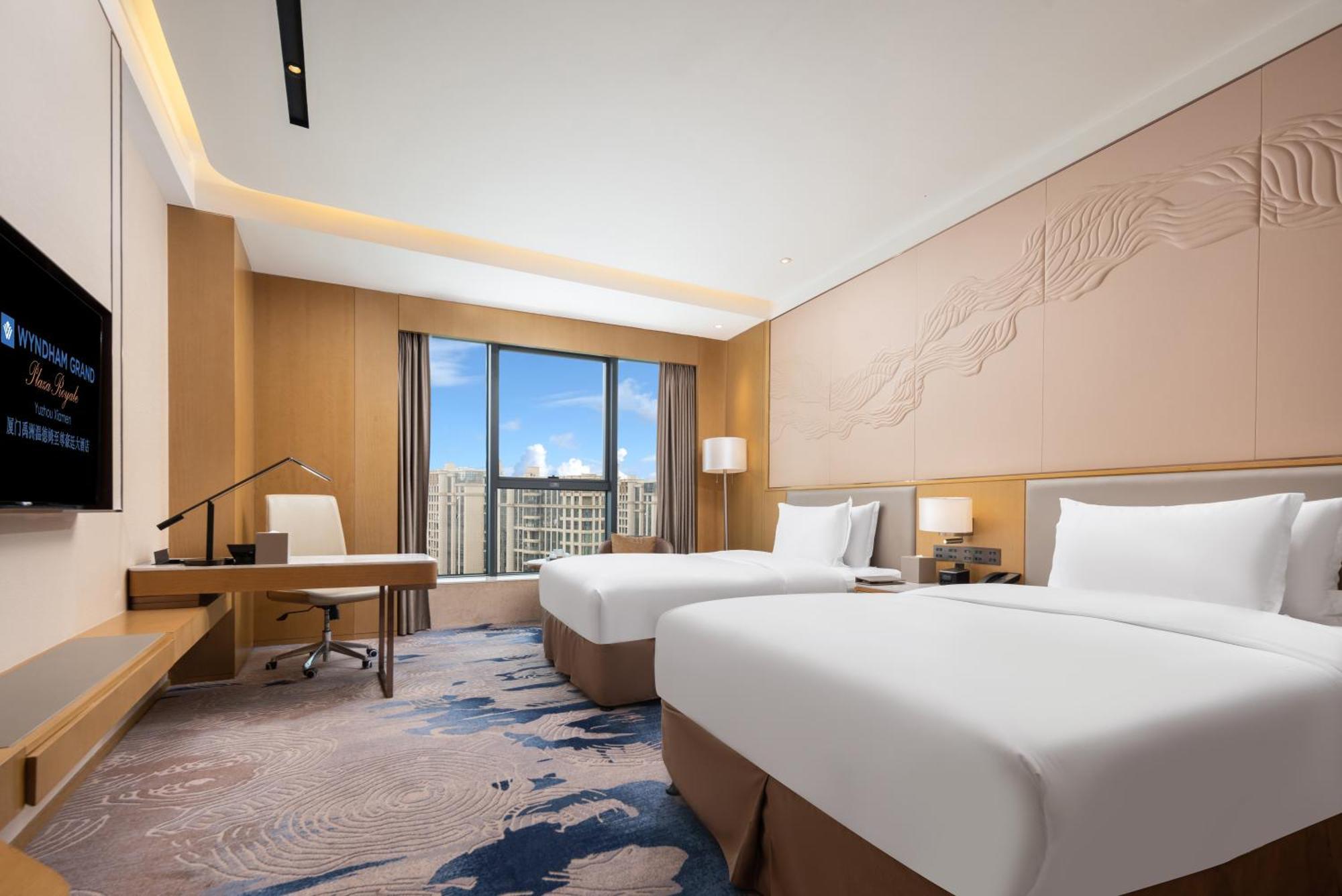 Wyndham Grand Plaza Royale Yuzhou Xiamen Wuyuan Bay Hotel Exterior foto